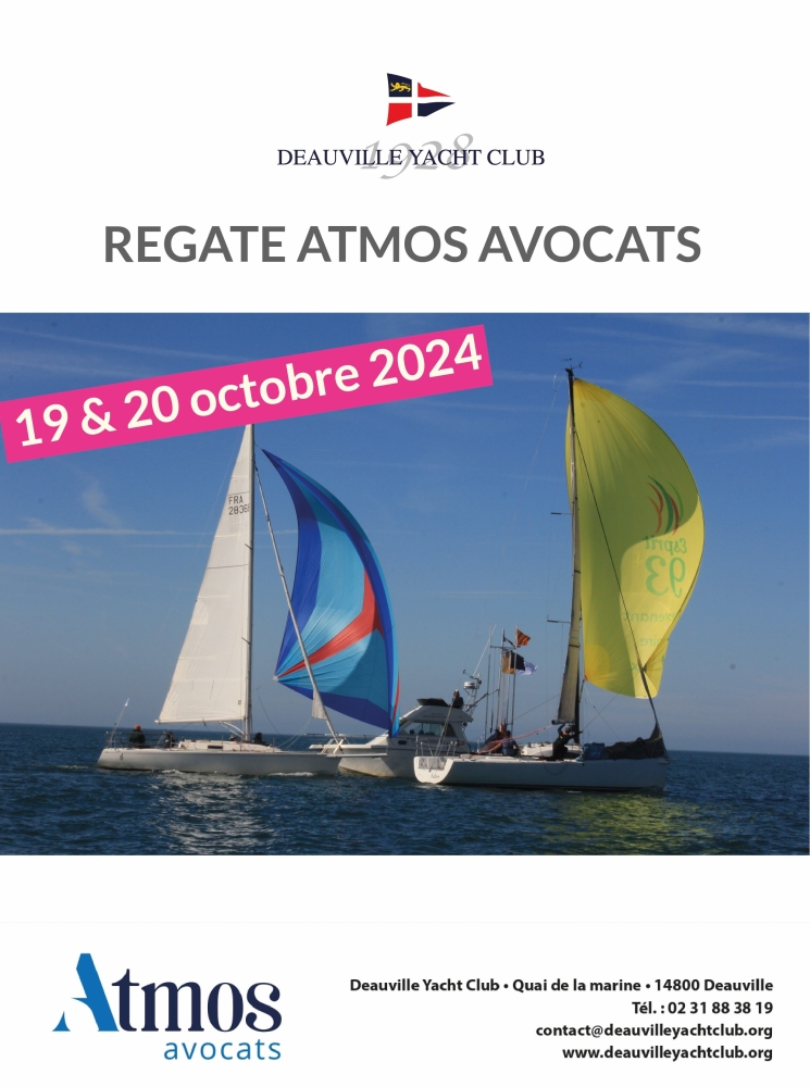 Régate Atmos Avocats avec le Deauville Yacht Club 19 et 20 octobre 2024