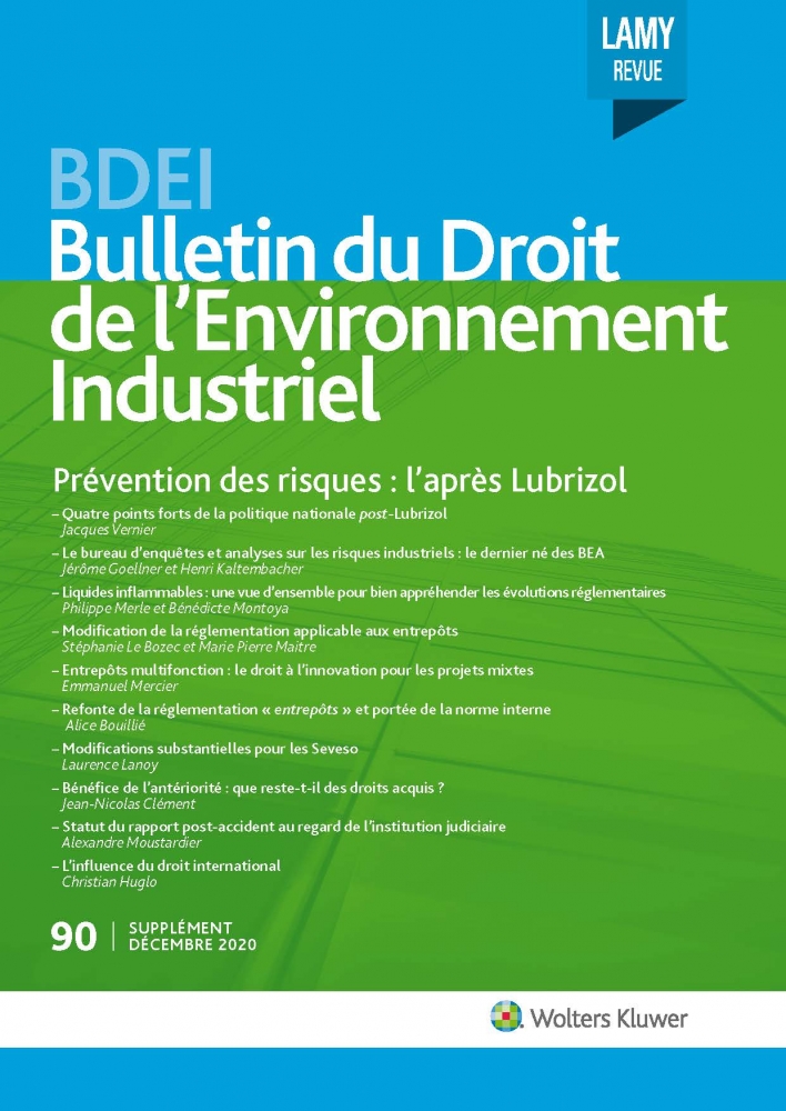 [ARTICLE] BDEI : »LA MODIFICATION DE LA RÈGLEMENTATION APPLICABLE AUX ENTREPÔTS »